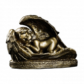 Фигура "Ангел лежит" бронза, 20х15см 7608389