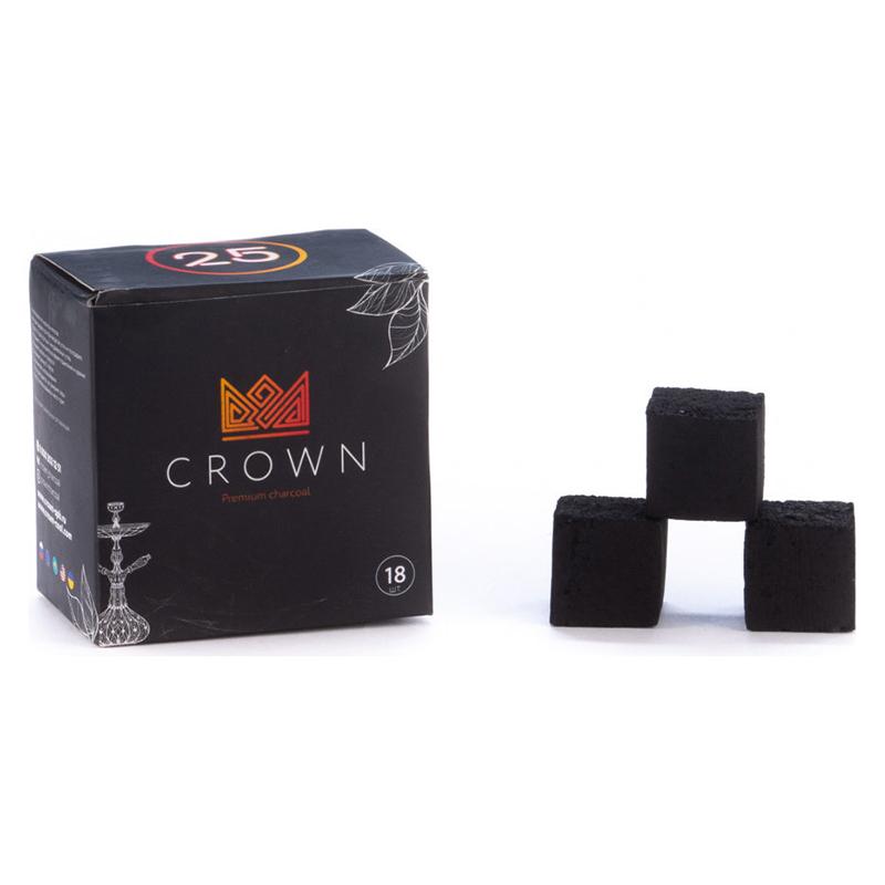 Уголь для кальяна Crown кокосовый 18 куб 25 мм