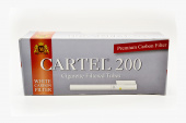 Гильзы сигаретные Картель угольный фильтр White (200)
