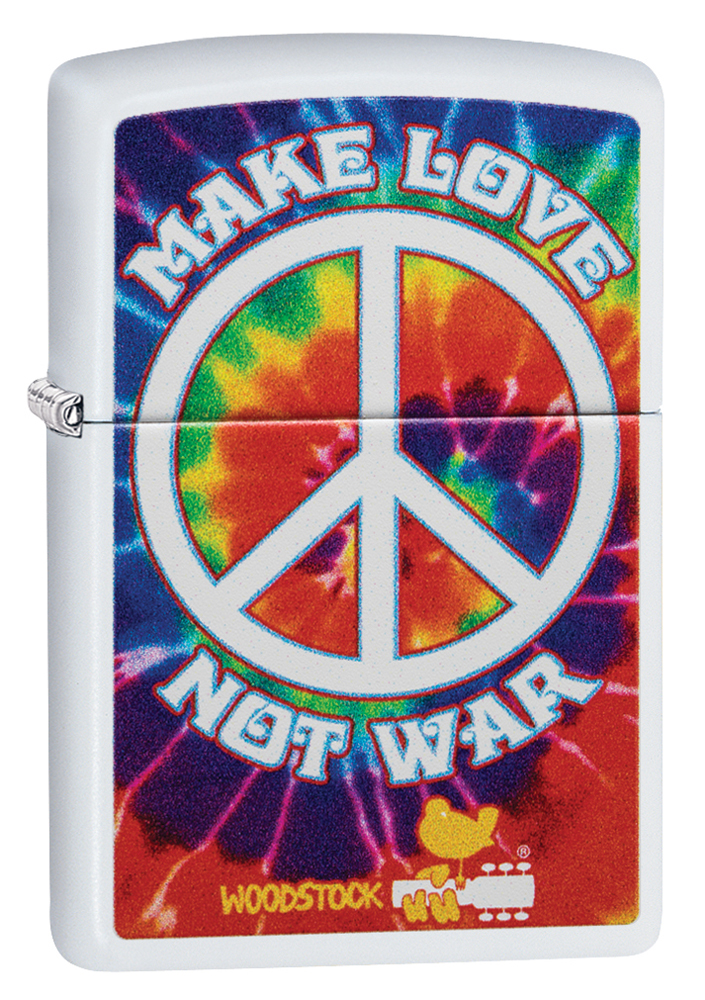 Зажигалка ZIPPO Woodstock® с покрытием White Matte 49013