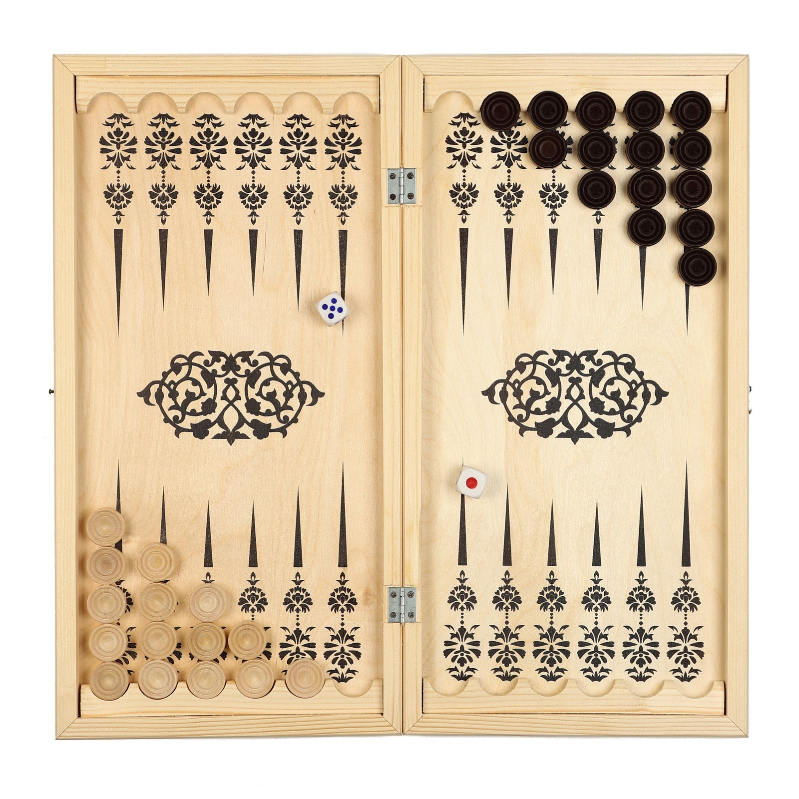 Нарды деревянные «Узор» 50×50 см, с шашками 3627309