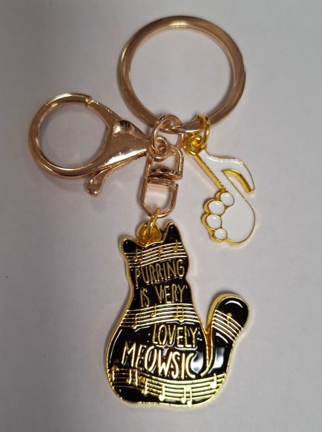 Брелок Коты, баян [KE1-00116]