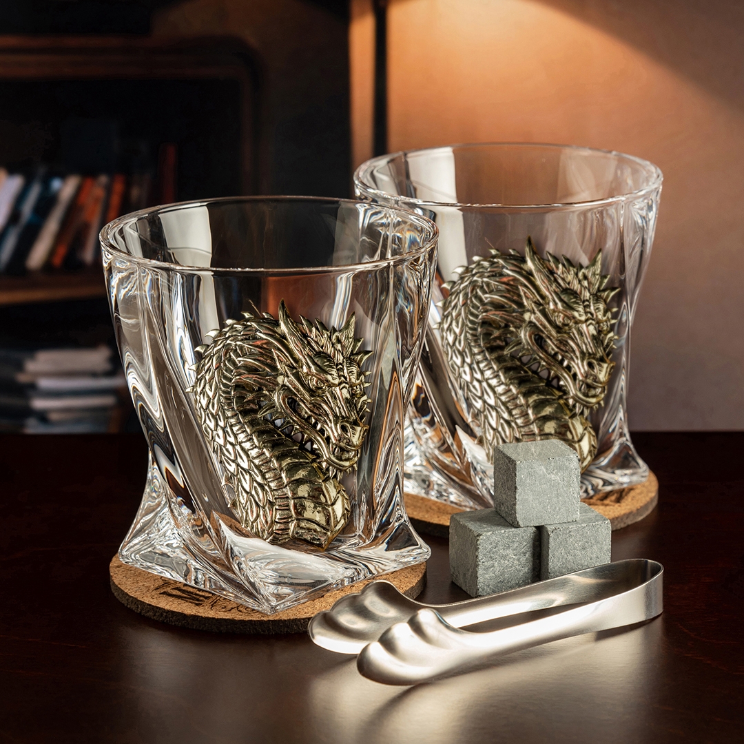 Набор 2 бокала д/виски"Дракон"+ мешки,камни,щипцы,костеры в дерев.шкатулке 13000474 Набор 2 бокала д/виски"Дракон"+ мешки,камни,щипцы,костеры в дерев.шкатулке 13000474