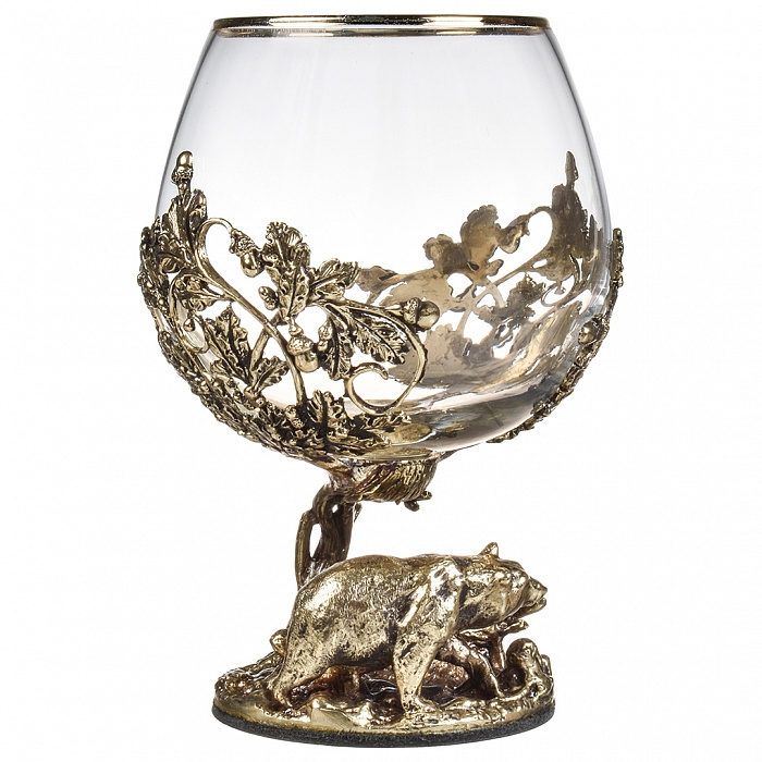 Бокал д/коньяка "Медведь в лесу" в черной подар.упак.10059422 Бокал д/коньяка "Медведь в лесу" в черной подар.упак.10059422