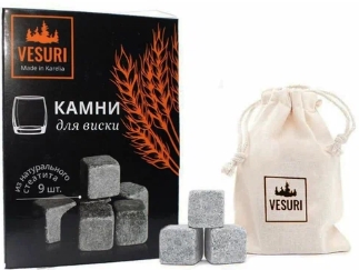 Камни для виски в картонной упаковке