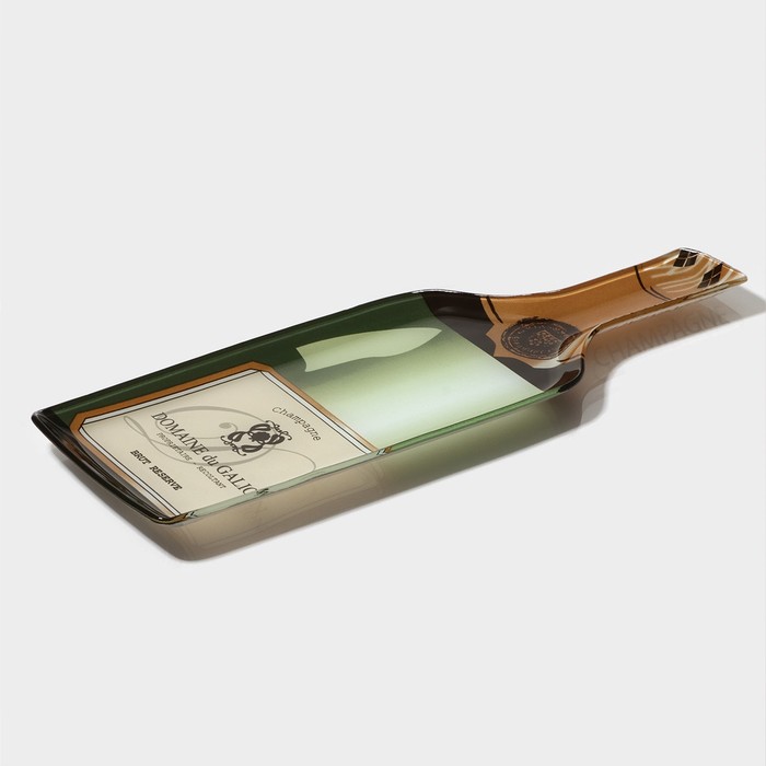 Блюдо сервировочное Доляна «Игристое»,  стеклянное 3941244