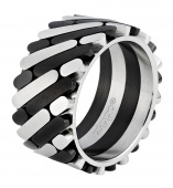 Кольцо ZIPPO, серебристо-чёрное  d=21,7 мм 2006556