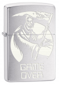 Зажигалка ZIPPO 29696 Game Over Brushed Chrome