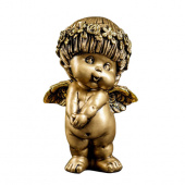Фигура "Ангел стесняшка", золото, 9х8х14см. 3865136
