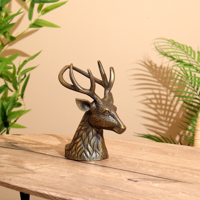 Подставка под бутылку "Олень" алюминий 18х12х22 см 9916732