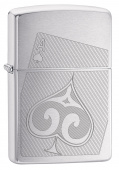 Зажигалка ZIPPO 29685 Ace of Spade Brushed Chrome