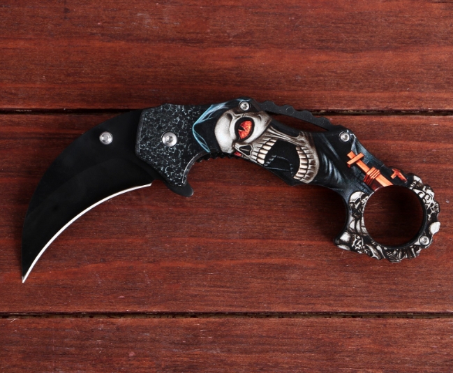 Нож-керамбит "Азраил" 18,5см, клинок 65мм/1,2мм   4679957