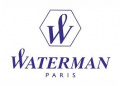 Ручка Waterman 1929701 роллерная бел.-черн., никель-палладий