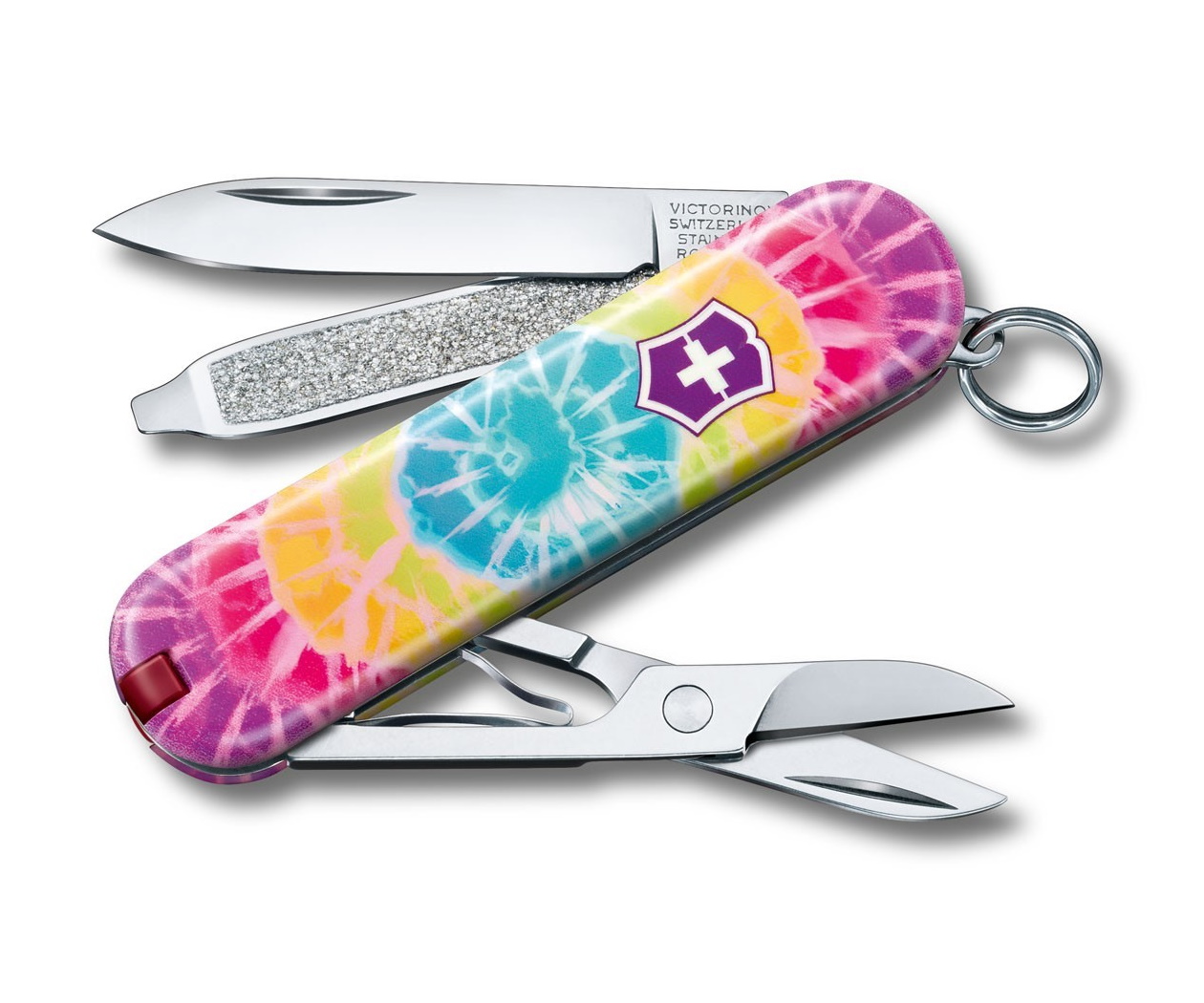 Нож - брелок Викторинокс/Victorinox 0.6223.L2103 "Классический тай-дай" 58мм