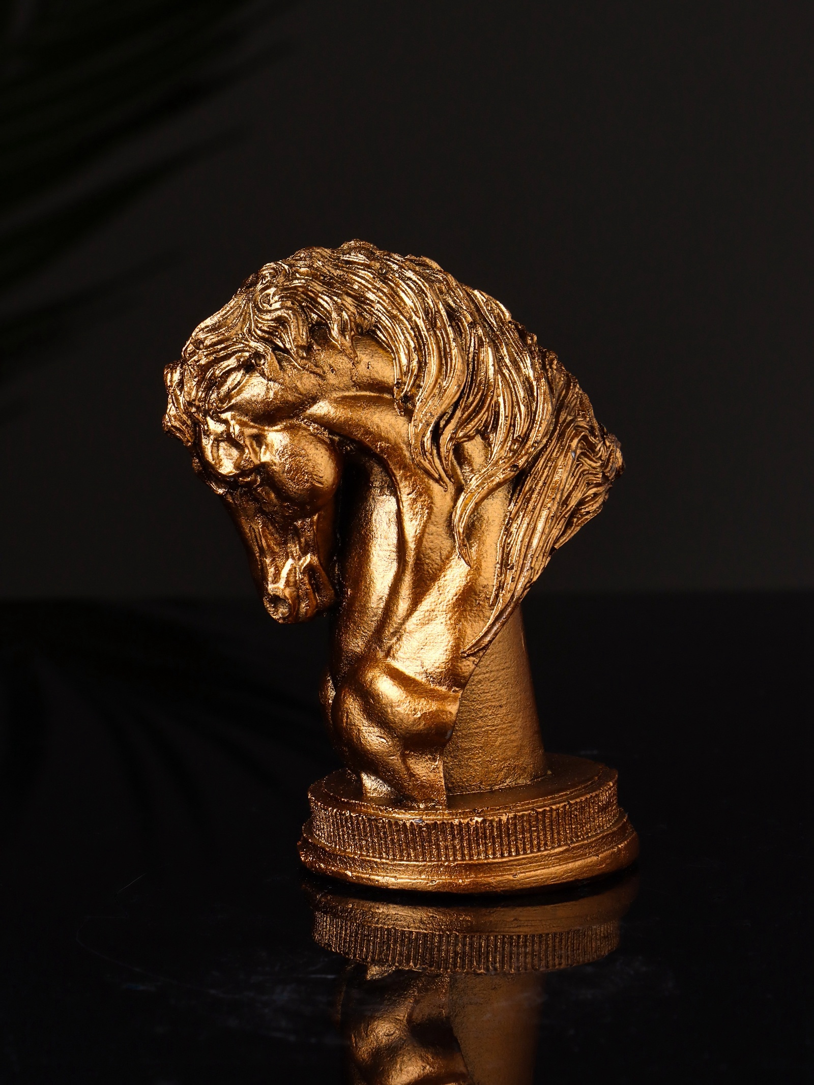 Фигурка гипс «Конь: шахматная фигура», 9×6 см, бронза 10878519