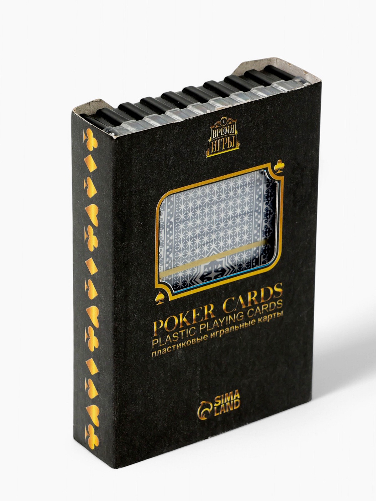 Карты игральные пластиковые 54 шт "Время игры", покер, 10747168