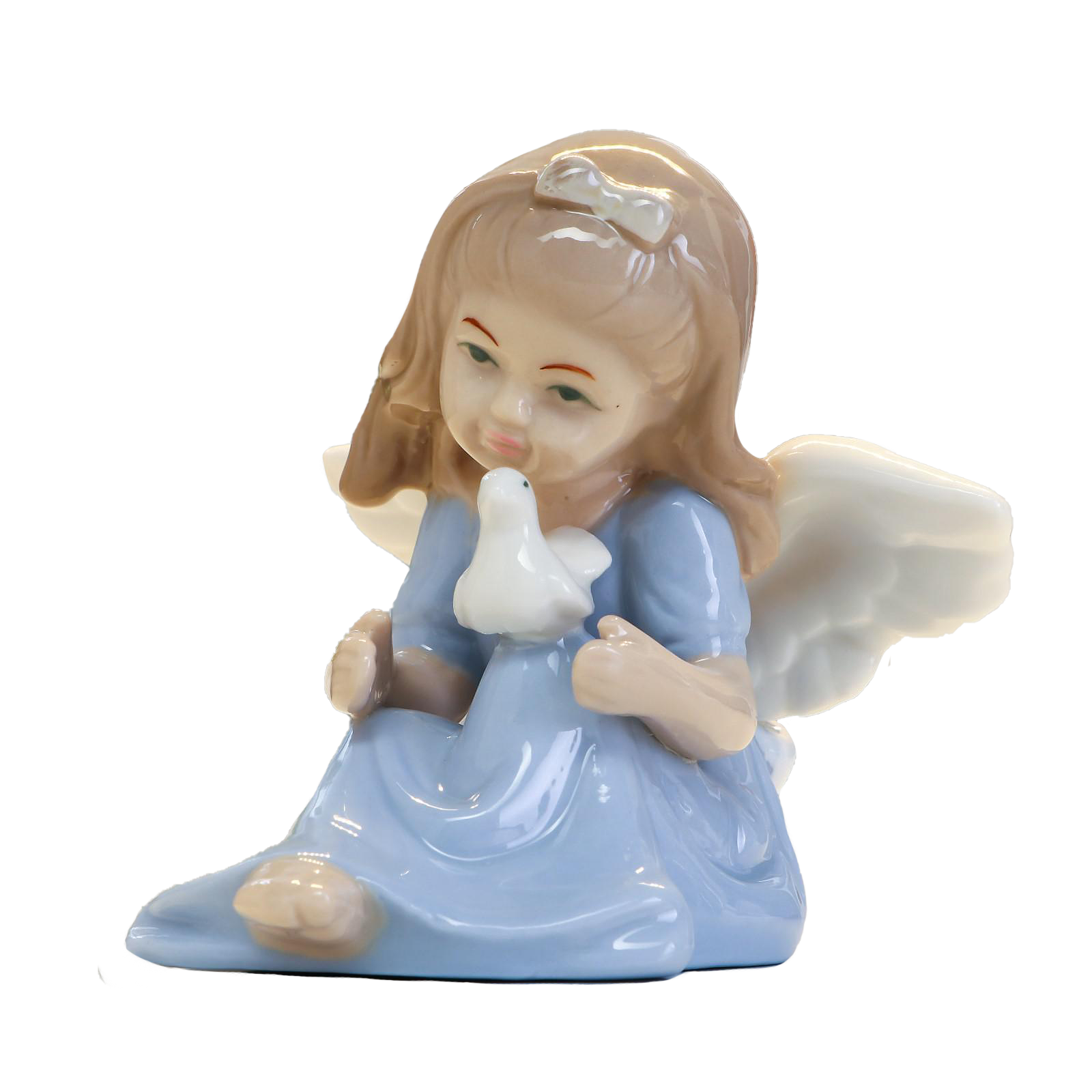Сувенир "Ангел-девочка в платье с голубкой в руках" 8х9х9,5 см  2588107