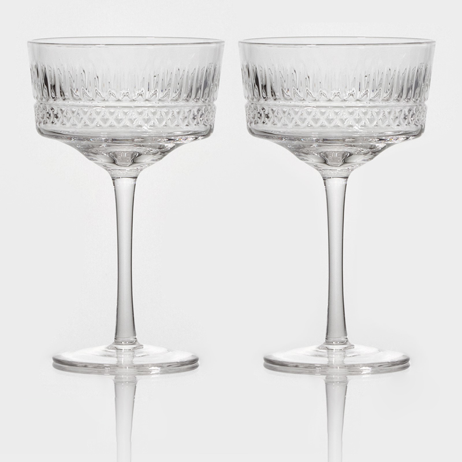 Набор бокалов для шампанского стеклянный Magistro «Элизиум», 250 мл, 10,2×16,5 см, 2 шт