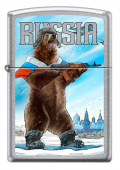 Зажигалка ZIPPO 207 RUSSIAN BEAR DESIGN