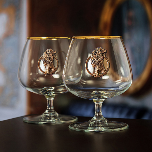 Набор бокалов д/коньяка 2шт.Шаранте"Лев"1200098 Набор бокалов д/коньяка 2шт.Шаранте"Лев"1200098