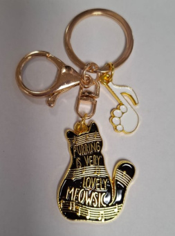 Брелок Коты, баян [KE1-00116]