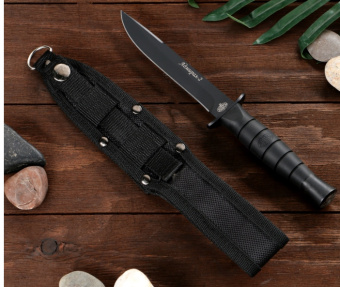 Нож легкий походный "Адмирал-2" черный клинок 4863219