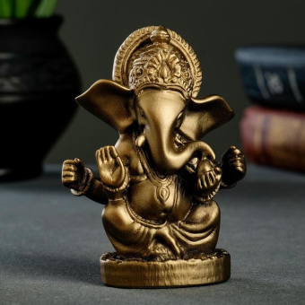 Фигура "Ганеша" 11 см бронза 6625758 Фигура "Ганеша" 11 см бронза 6625758