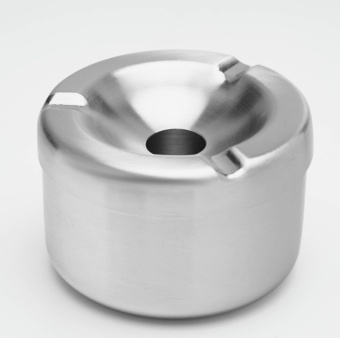 Пепельница из нержавеющей стали, 8 х 5.4 см, хром   9426301 Пепельница из нержавеющей стали, 8 х 5.4 см, хром   9426301