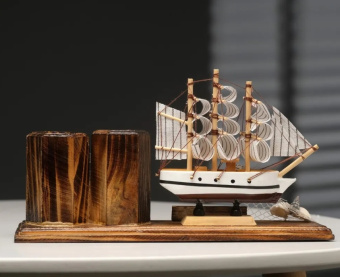 Карандашница дерево "Корабль с сетью" МИКС 1154041