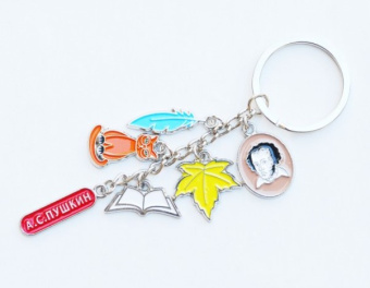 Брелок гирлянда Пушкин 5 эл. [КЕ1-00066]