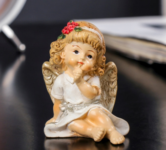 Сувенир полистоун "Ангелочек-девочка " МИКС 5,4х3,8х3,9 см 3590430