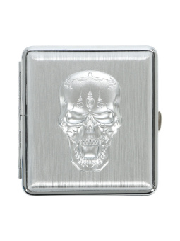 Портсигар на 20 сигарет «Череп», 8.8×10 см Портсигар на 20 сигарет «Череп», 8.8×10 см