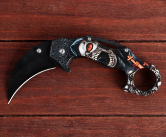 Нож-керамбит "Азраил" 18,5см, клинок 65мм/1,2мм   4679957