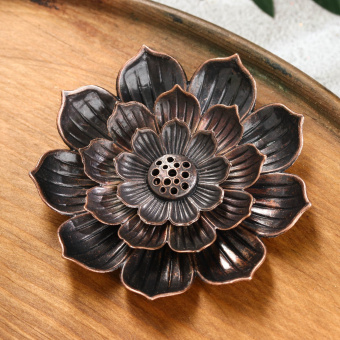 Подставка для благовоний "Лотос", цвет медный, 7625465 Подставка для благовоний "Лотос", цвет медный, 7625465