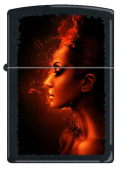 Зажигалка ZIPPO 218 BURNING WOMAN