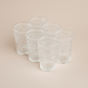 Набор стаканов стеклянный SL Home «Ларго», 400 мл, 8×13 см, цвет прозрачный Набор стаканов стеклянный SL Home «Ларго», 400 мл, 8×13 см, цвет прозрачный