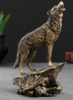 Фигура "Волк", бронза, 20см. 4941674