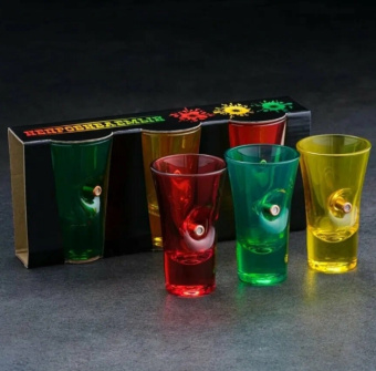 Стопки "Непробиваемые. Цветные", 3 шт., с пулей 7795410 Стопки "Непробиваемые. Цветные", 3 шт., с пулей 7795410