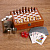 Набор 6 в 1: фляжка, рюмка, воронка, карты, кубики, шахматы  2390556