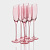 Набор бокалов для шампанского "Иллюзия" 180 мл , 6 шт,розовый 7520400