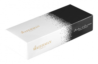 Ручка Waterman 1929701 роллерная бел.-черн., никель-палладий