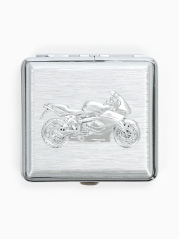 Портсигар на 20 сигарет «Мото», 8.8×10 см Портсигар на 20 сигарет «Мото», 8.8×10 см