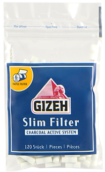 Фильтры Gizeh Slim carbon 6 мм (120)