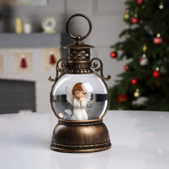 Светодиодная фигура «Фонарь с ангелом»  батарейки ААх3 (не в комплекте) 9591294 пр-во Китай