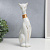 Сувенир "Египетская кошка" белая с золотом 28 см   6976659