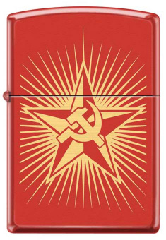 Зажигалка ZIPPO 233 RUSSIAN HAMMER SICKLE