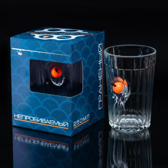 Стакан "Непробиваемый", граненый, с поплавком, 250 мл 6909101 Стакан "Непробиваемый", граненый, с поплавком, 250 мл 6909101