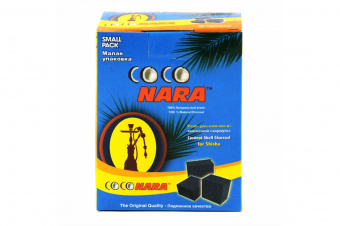 Уголь для кальяна КокоНара кокосовый 24 куб 22 мм