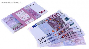 Бумага для заметок "ГИГАНТ" 500 евро арт. 524123